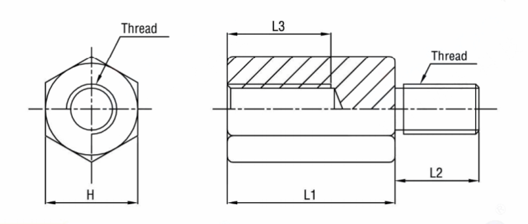 Hex male-female Standoff hex stud hex m-f standoff spacer