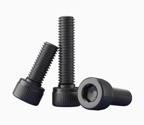 Knurl Cup head hexagonal screw black