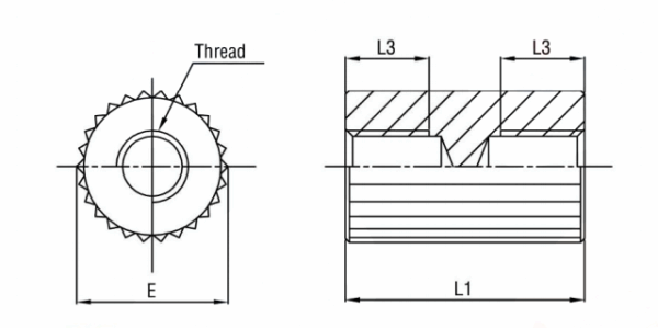 Round female-female Standoff round f-f standoff round stud spacer