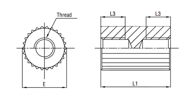 Round female-female Standoff round f-f standoff round stud spacer